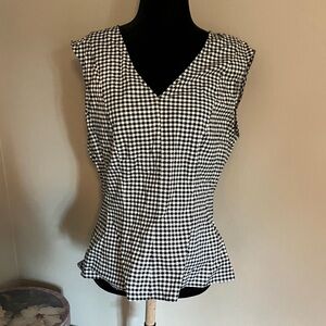 Fit and flair Checkered Top